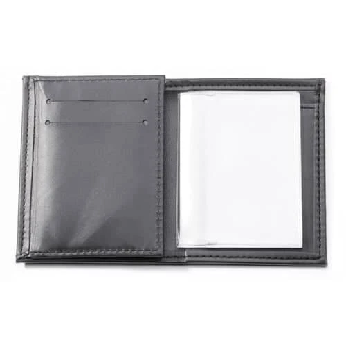 Perfect Fit Recessed Badge Wallet With Credit Card Slots And ID Window. - Image 2