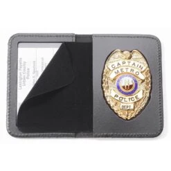Perfect Fit Duty Book Style Leather ID And Badge Case.