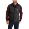 Carhartt Loose Fit Washed Duck Sherpa-Lined Mock-Neck Vest.