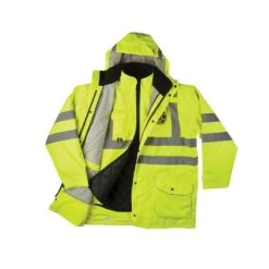 Game Workwear Hi Vis 6-in-1 Rain Jacket.
