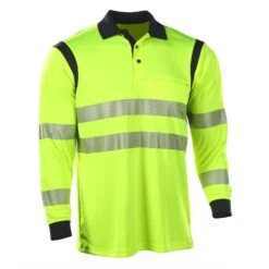 Elbeco UFX Ultra-Light Long Sleeve Hi Vis Polo.