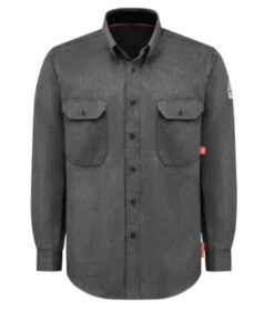 IQ SERIES COMFORT WOVEN MEN'S LS LIGHTWEIGHT FR SHIRT.