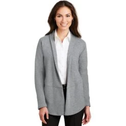 Port Authority Ladies Interlock Cardigan.