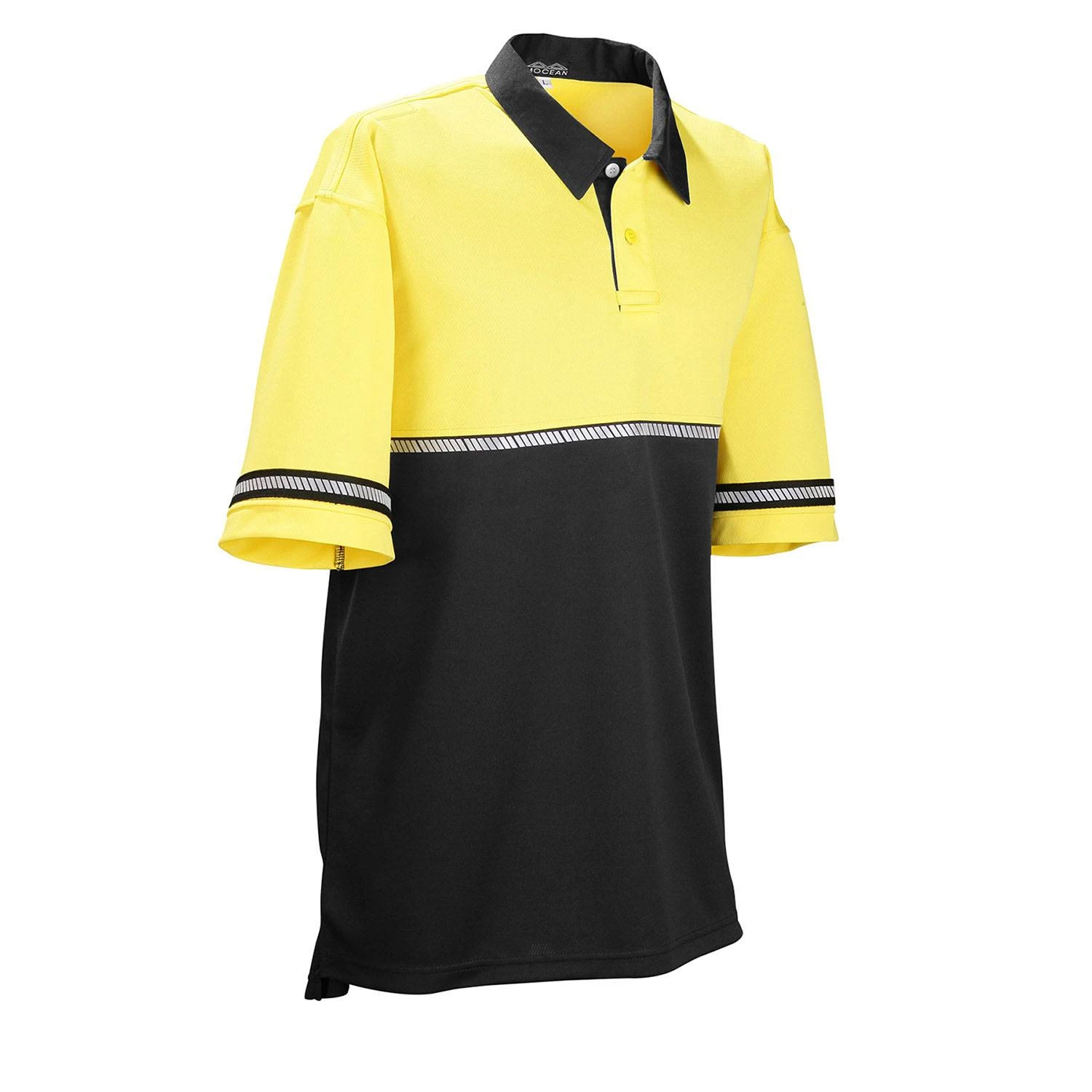 Mocean Tech Two Tone Reflective Bike Polo. - Image 3