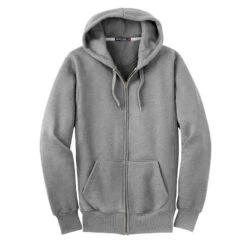 Sport-Tek Men's Superweight Full Zip Hooded Sweatshirt.