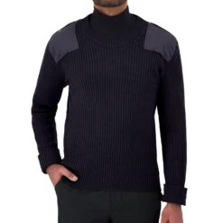COBMEX? Crew Neck Rib ?Commando? W/ VELCRO? Brand Fastened Epaulets & Shoulder/Elbow Patches.