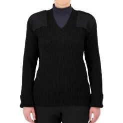 COBMEX? V-Neck Rib "Commando" W/ VELCRO? Brand Fastened Epaulets & Shoulder/Elbow Patches.