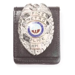 LawPro Magnetic Pocket And Belt Leather Badge Holder.